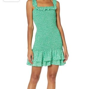 Likely Nina Dress smocked spring green floral